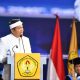 Foto: Dedi saat menyampaikan orasi ilmiah dalam Sidang Terbuka Senat Universitas Pasundan untuk Wisuda Sarjana, Magister.
