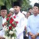 Foto: Wakil Bupati Purwakarta, Abang Ijo Hapidin dalam acara pelepasan jemaah haji Kloter 23.