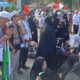 Aksi Damai Bekasi Bela Palestina Jilid 3 di Stadion Wibawa Mukti, Cikarang Timur, Minggu (15/6/2025).