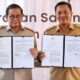 Gubernur Provinsi DKI Jakarta, Pramono Anung menandatangani nota kesepahaman kerja sama Contract Farming 2025 bersama Bupati Karawang, Aep Syaepuloh