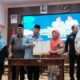 Wali Kota Depok, Supian Suri, bersama Wakil Wali Kota Depok, Chandra Rahmansyah, dan jajaran terkait, resmi meluncurkan Rintisan Sekolah Swasta Gratis (RSSG) di Aula Balai Kota Depok, Selasa (24/06/25). (Foto:Diskominfo)